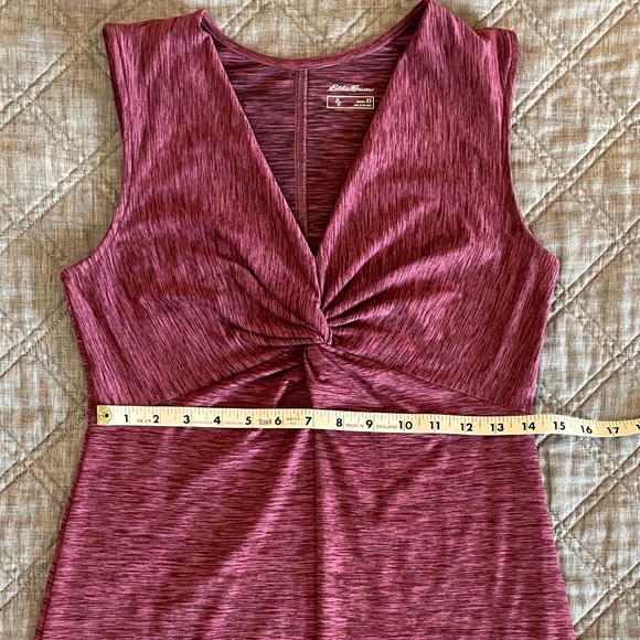 Eddie Bauer Travex Aster Tie The Knot Dress in Space Dye Red, Women’s XS - Picture 7 of 9